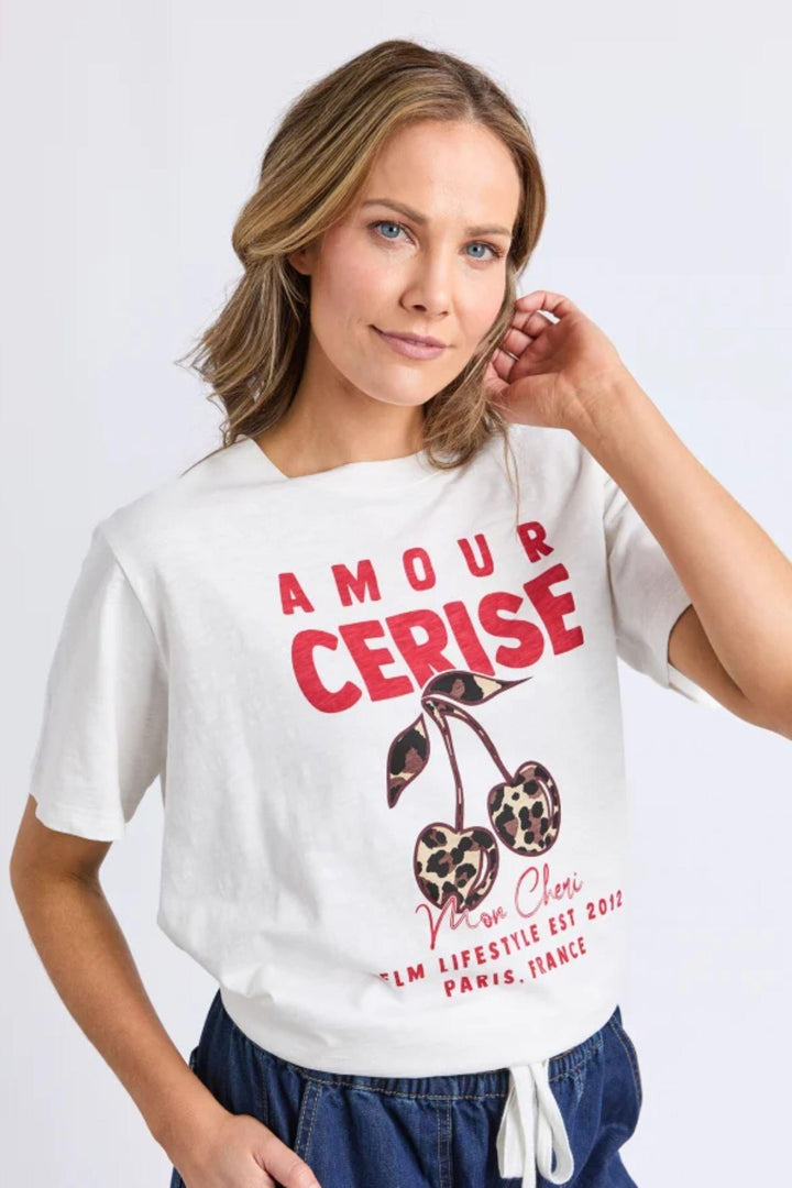 ELM T-SHIRT AMORE CERISE TEE - 8177051