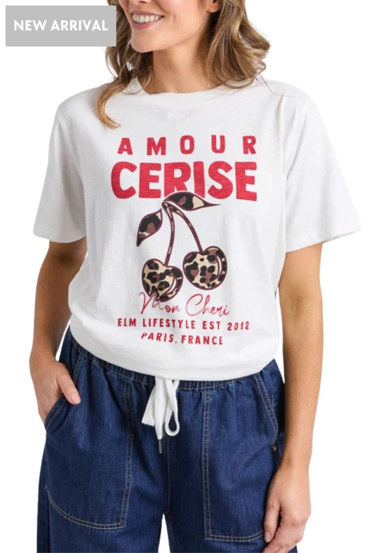 ELM T-SHIRT AMORE CERISE TEE - 8177051