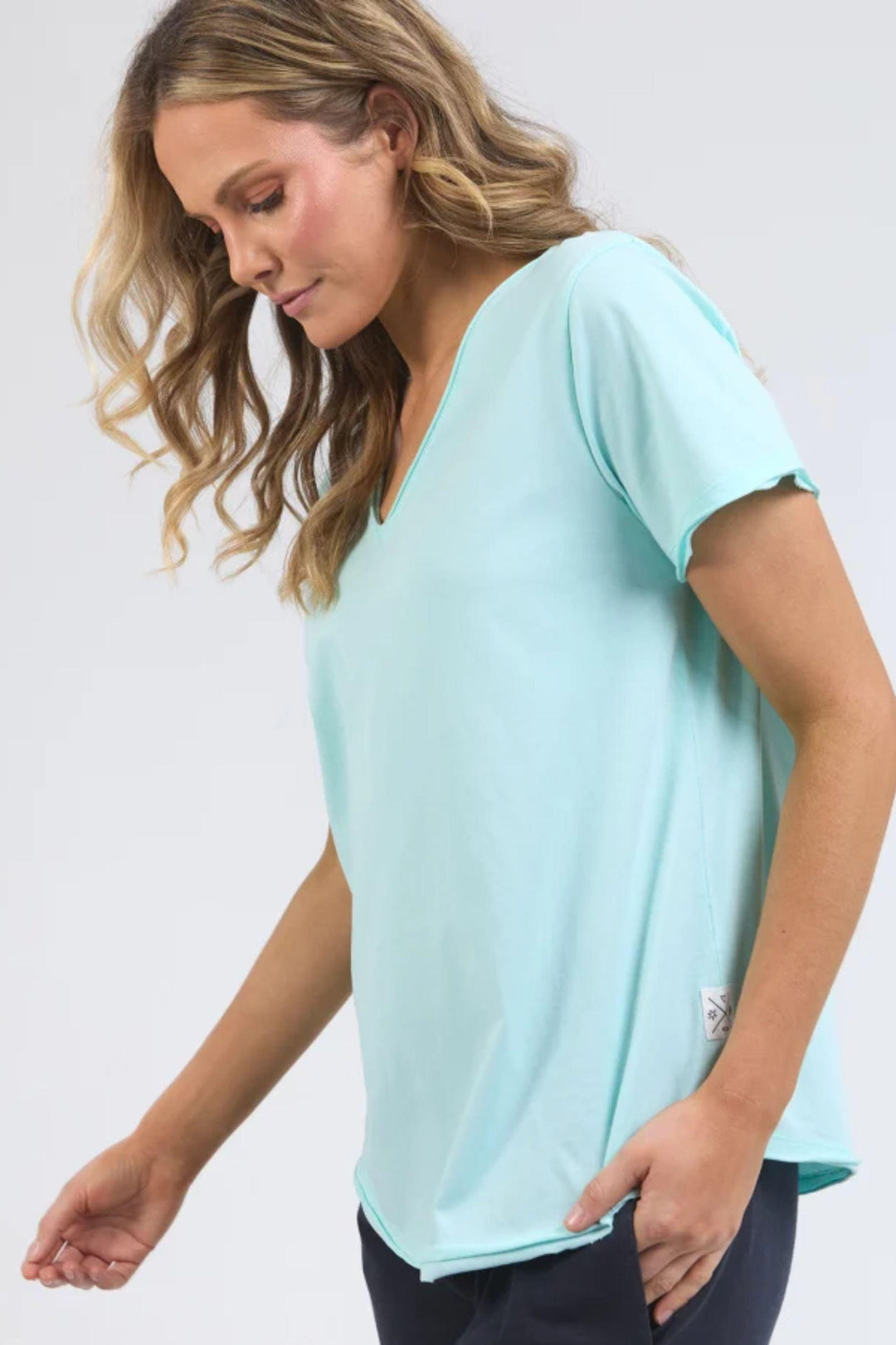 ELM T-SHIRT PIMA VEE TEE - 81X4476