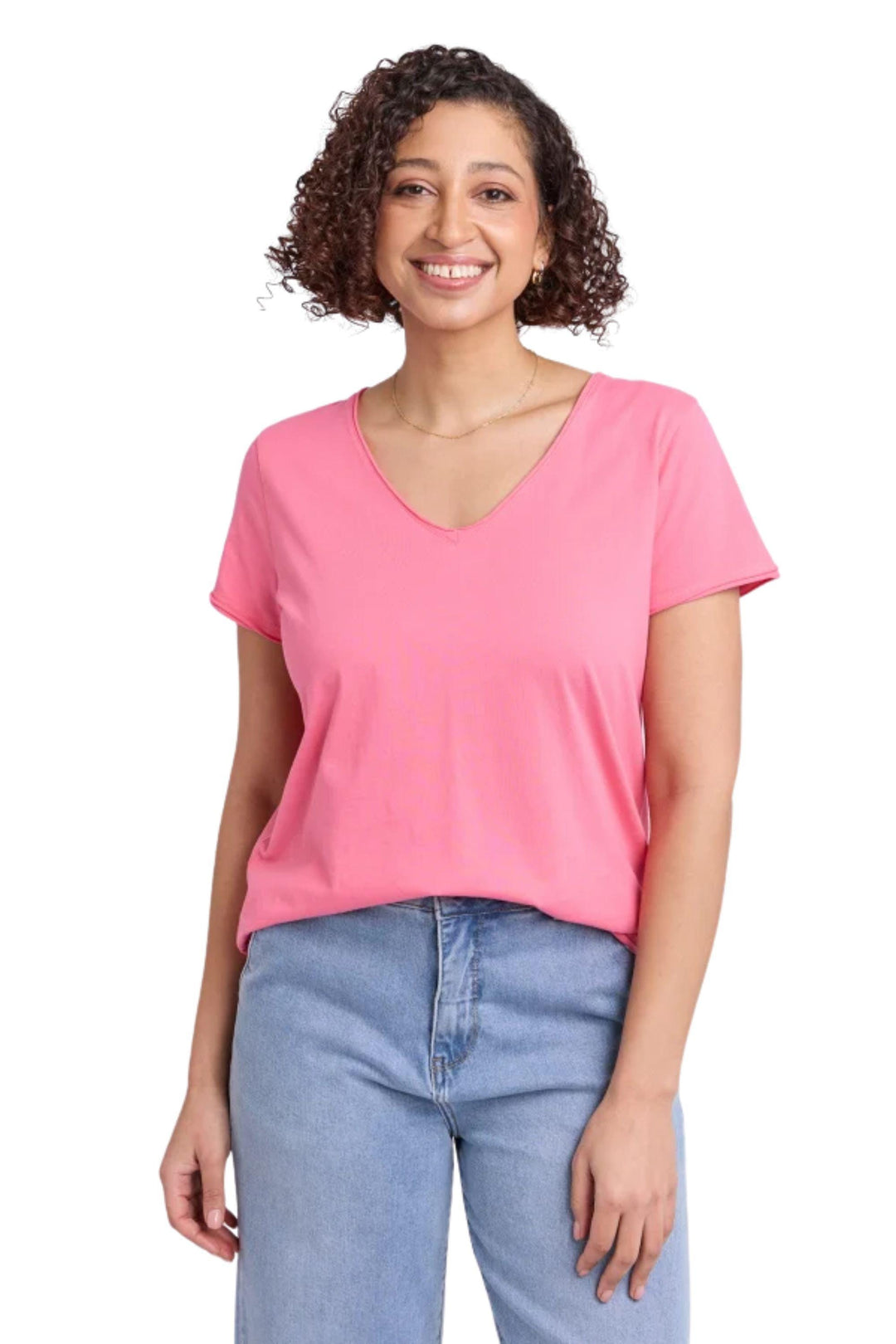 ELM T-SHIRT PINK / 8 PIMA VEE TEE - 81X4476