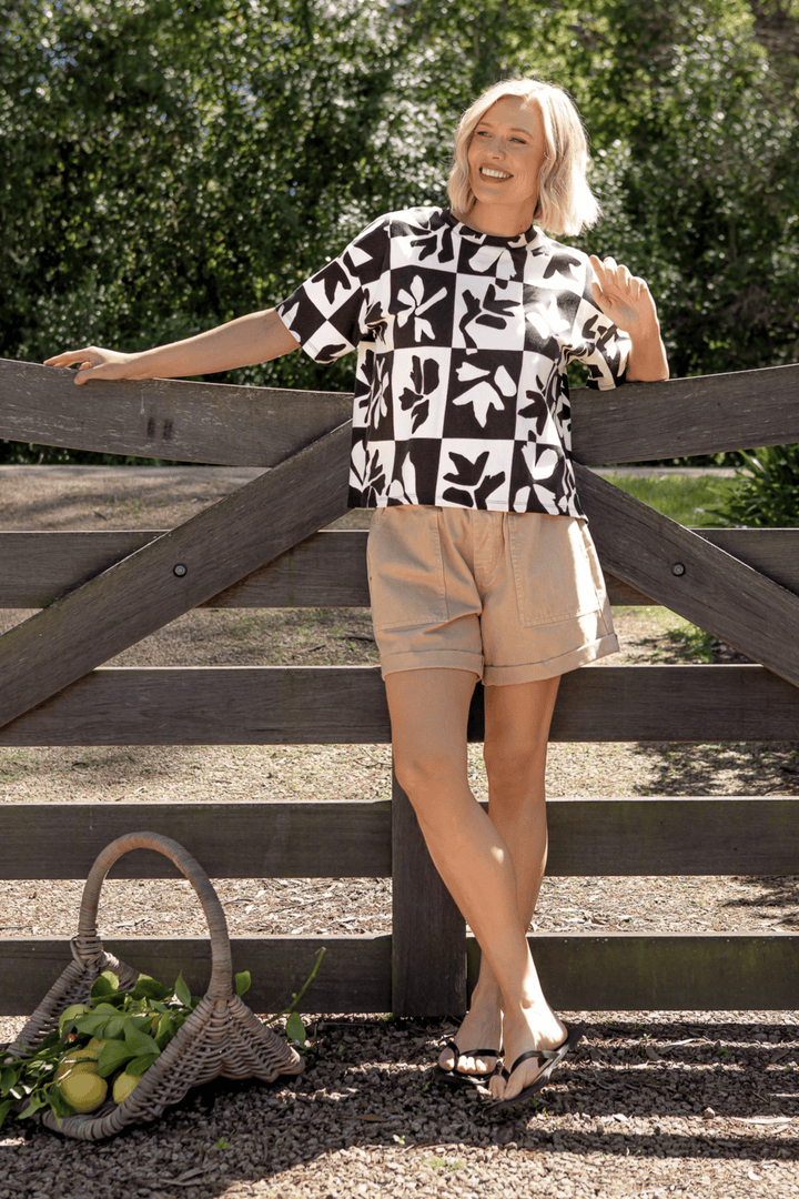 ELM T-SHIRT SPLICE TEE - 8169072