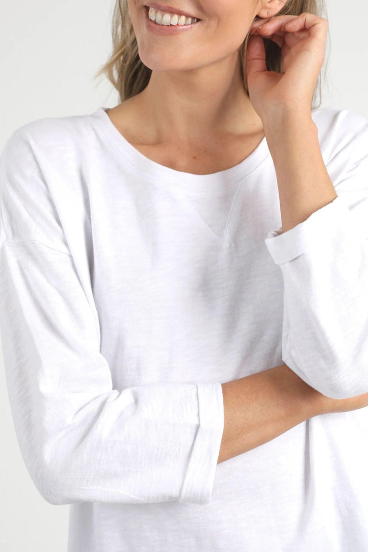 ELM TOP ANNIE 3/4 SLV TEE - 81X4134