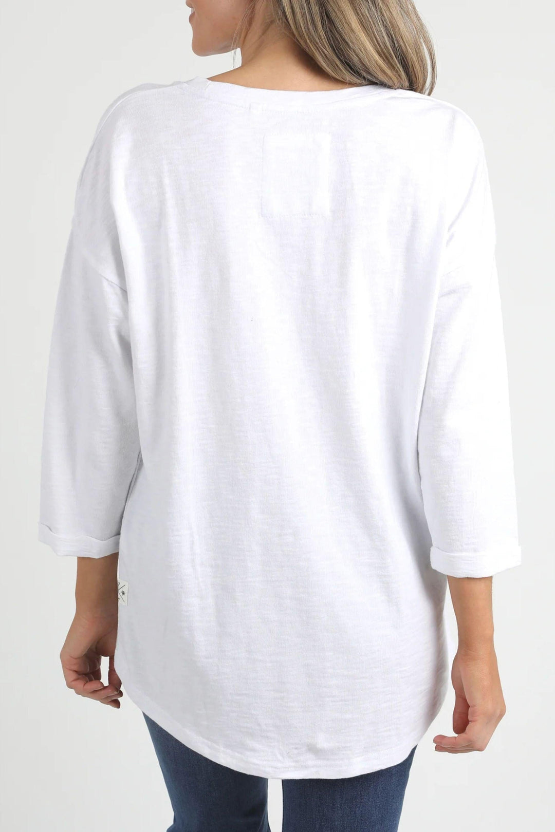 ELM TOP ANNIE 3/4 SLV TEE - 81X4134