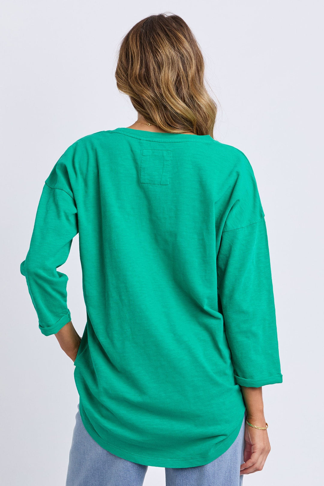 ELM TOP ANNIE 3/4 SLV TEE - 81X4134