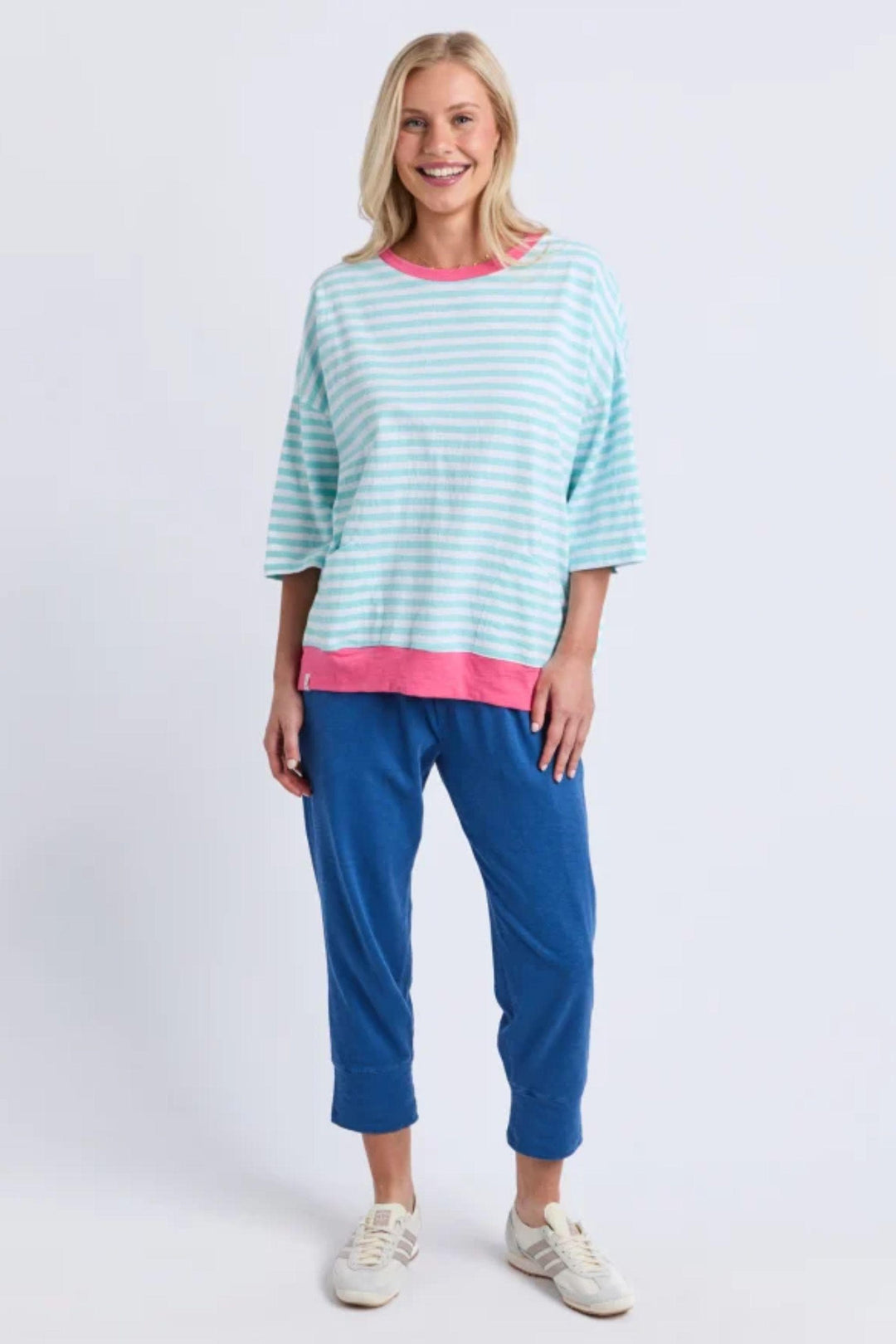 ELM TOP MAZIE STRIPE SWEAT - 81X4496