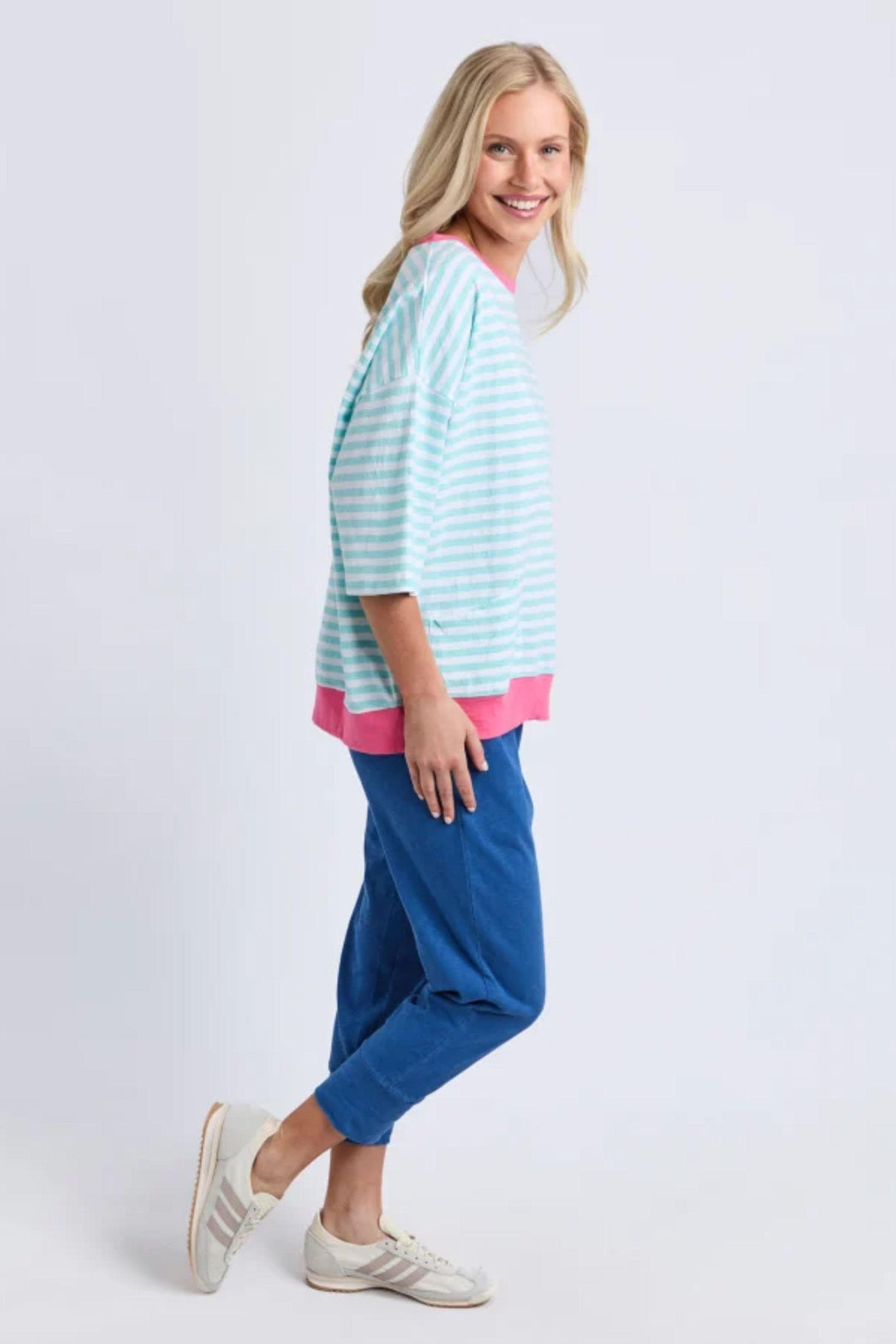 ELM TOP MAZIE STRIPE SWEAT - 81X4496