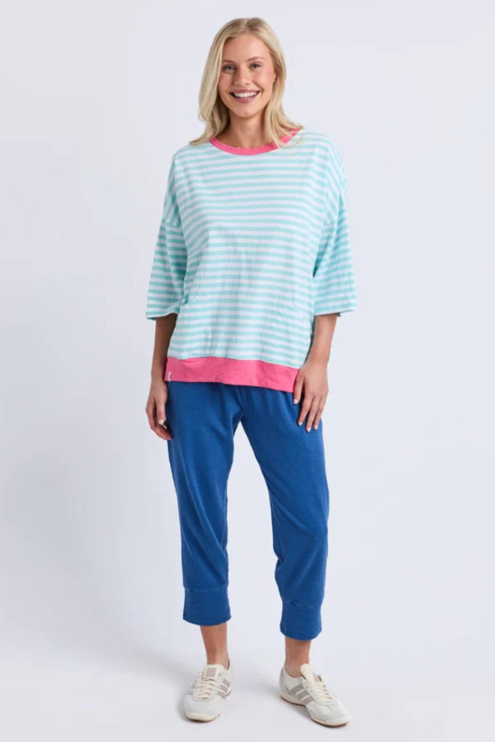 ELM TOP MAZIE STRIPE SWEAT - 81X4496