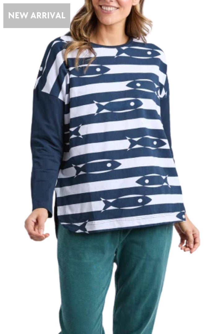 ELM TOP PESCE LS TEE - 8177070