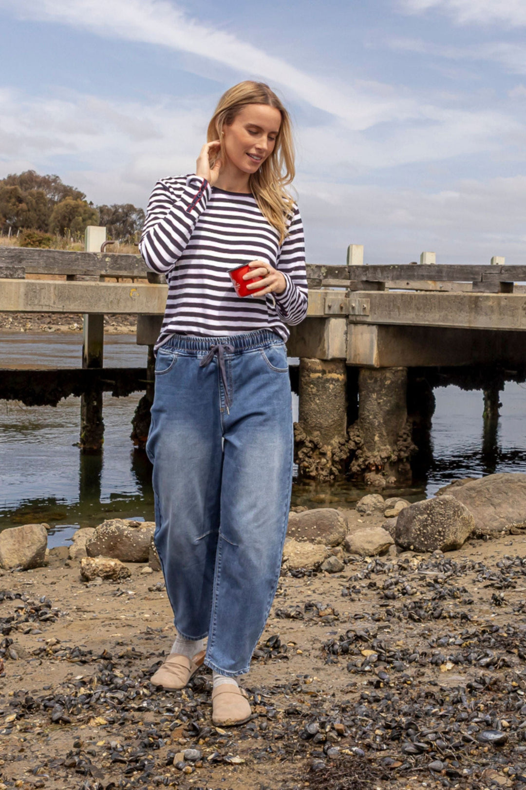 ELM TOP RIVIERA LS TEE - 8177084