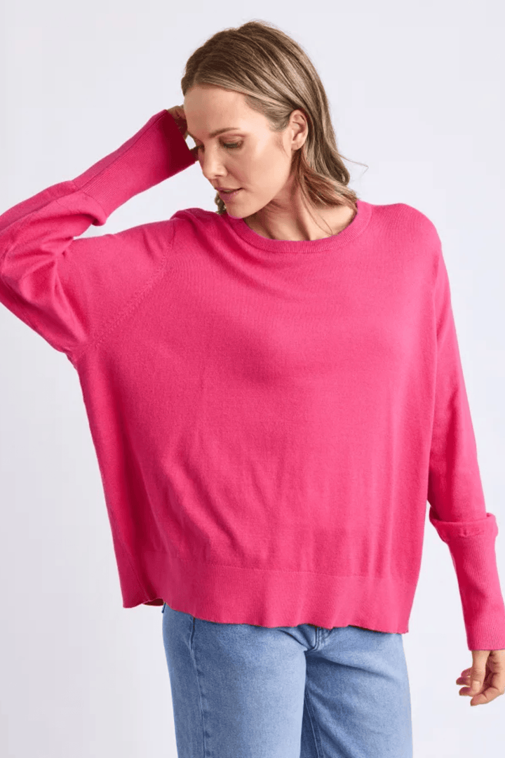 ELM TOP SUNNY LS KNIT TOP - 8177038