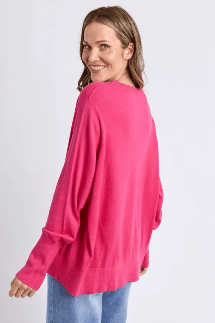 ELM TOP SUNNY LS KNIT TOP - 8177038