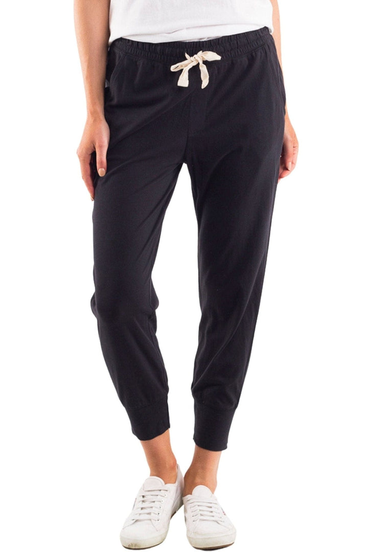 ELM TRACK PANT 6 / WASHED-BLACK WASH OUT LOUNGE PANT - 81X4048