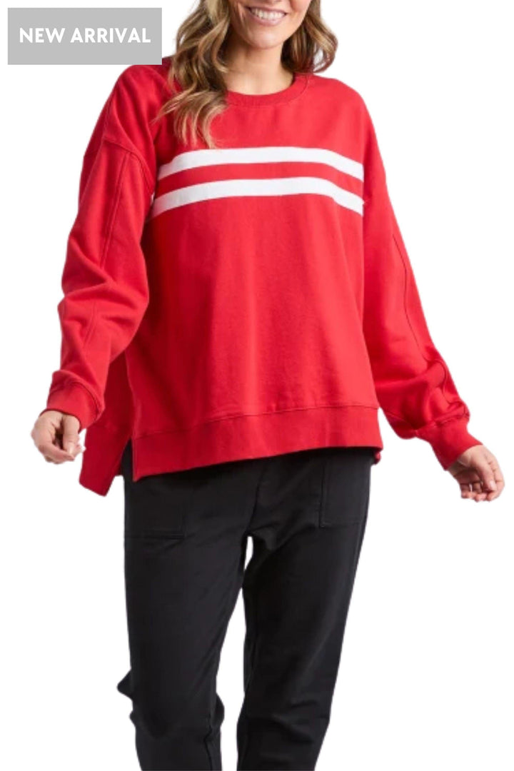 ELM TRACK TOP 8 / CRANBERRY AMELIE CREW - 8177052