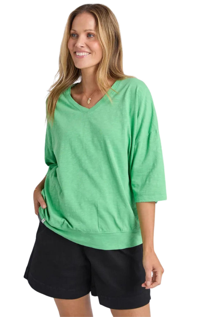 ELM TRACK TOP 8 / MEADOW MAZIE VEE NECK - 81X4358