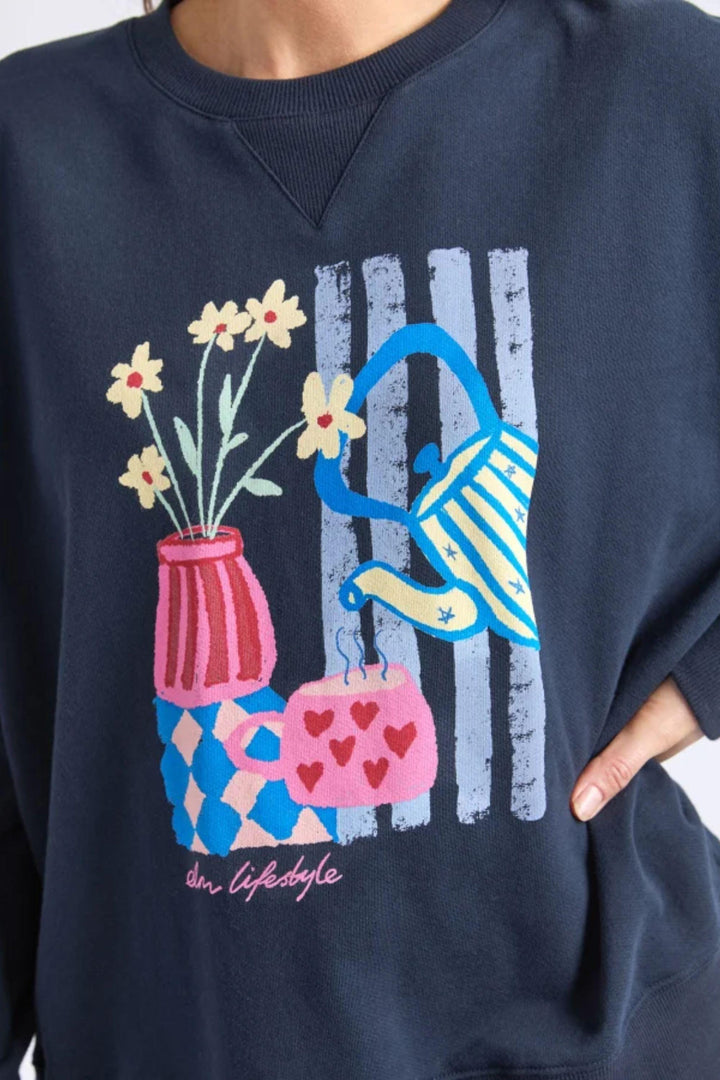 ELM TRACK TOP FILL YOUR CUP CREW - 8177080
