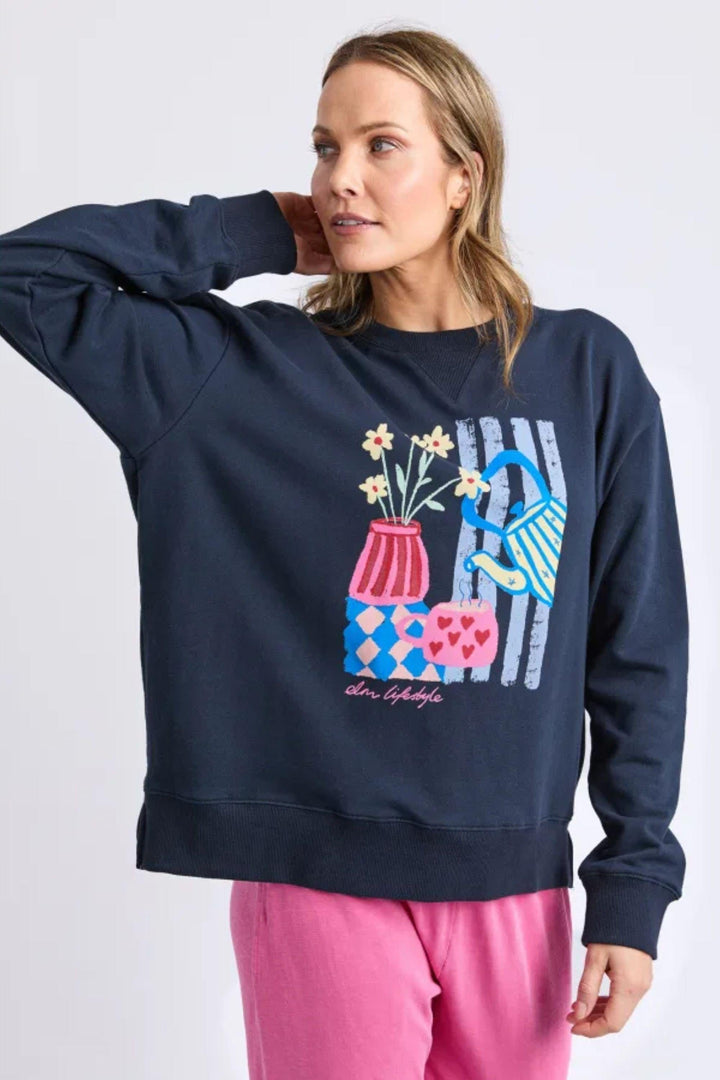 ELM TRACK TOP FILL YOUR CUP CREW - 8177080