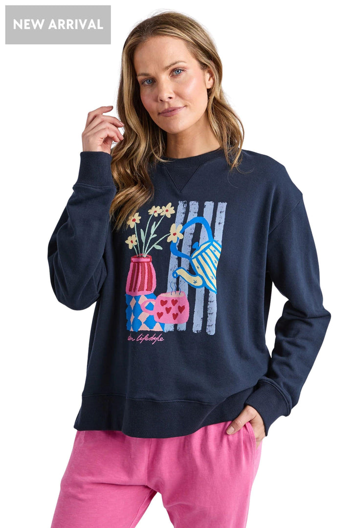 ELM TRACK TOP FILL YOUR CUP CREW - 8177080