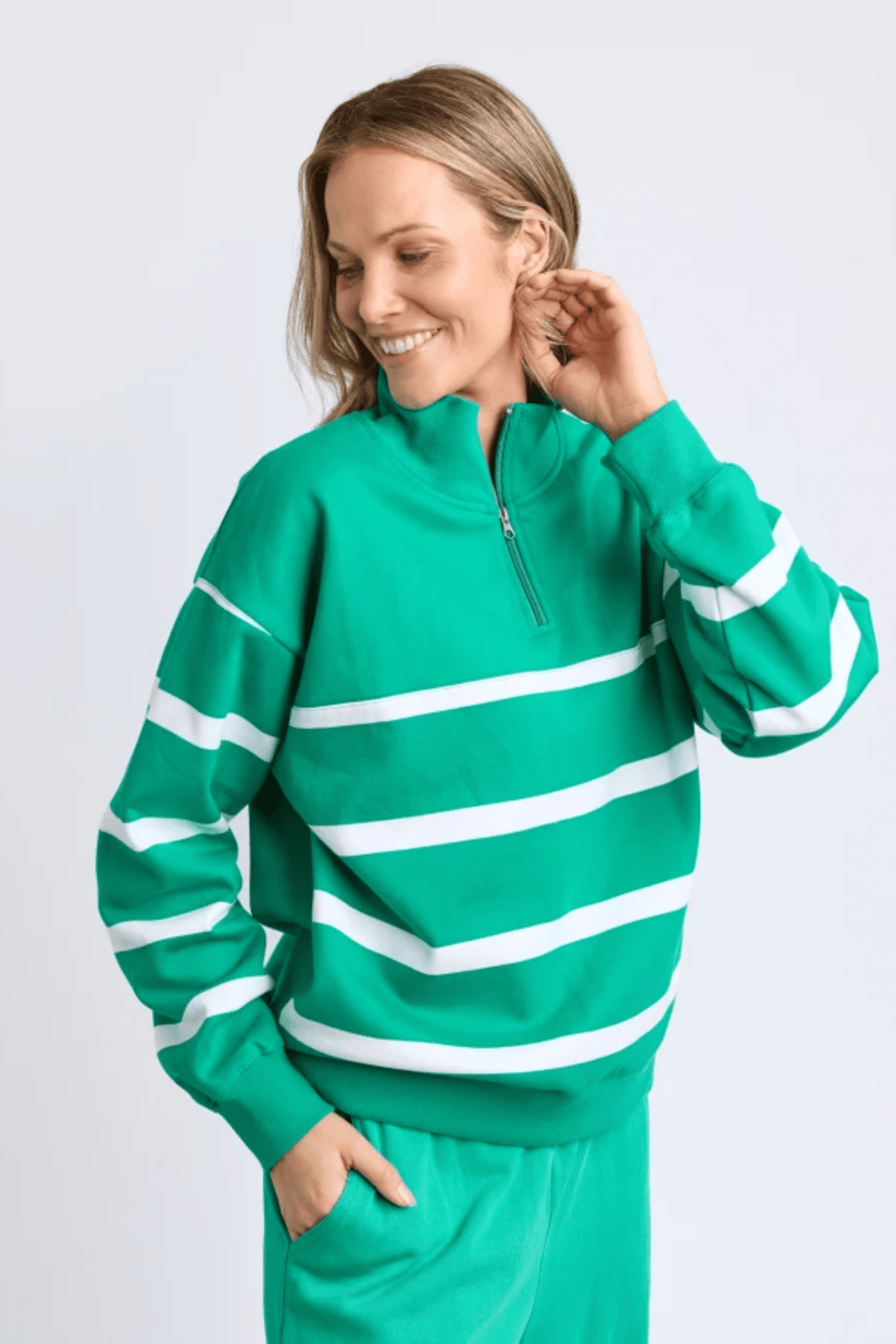ELM TRACK TOP LANE ZIP CREW - 8159108