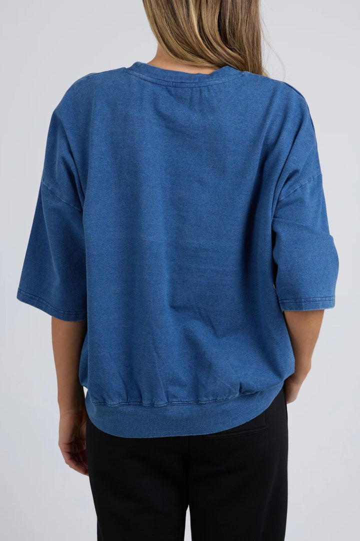 ELM TRACK TOP MAZIE SWEAT DENIM LOOK - 81X4479
