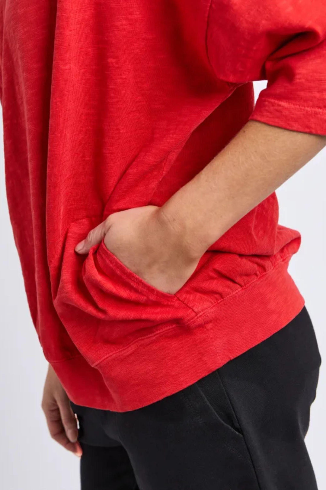 ELM TRACK TOP MAZIE VEE NECK - 81X4358