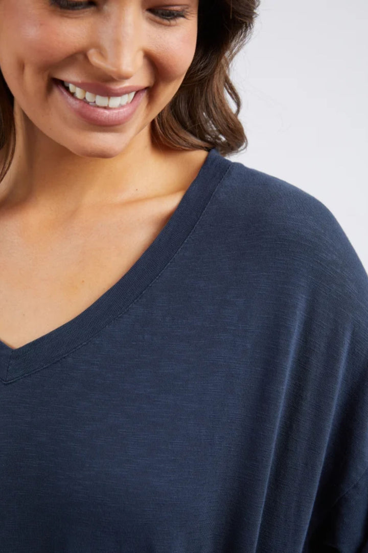 ELM TRACK TOP MAZIE VEE NECK - 81X4358