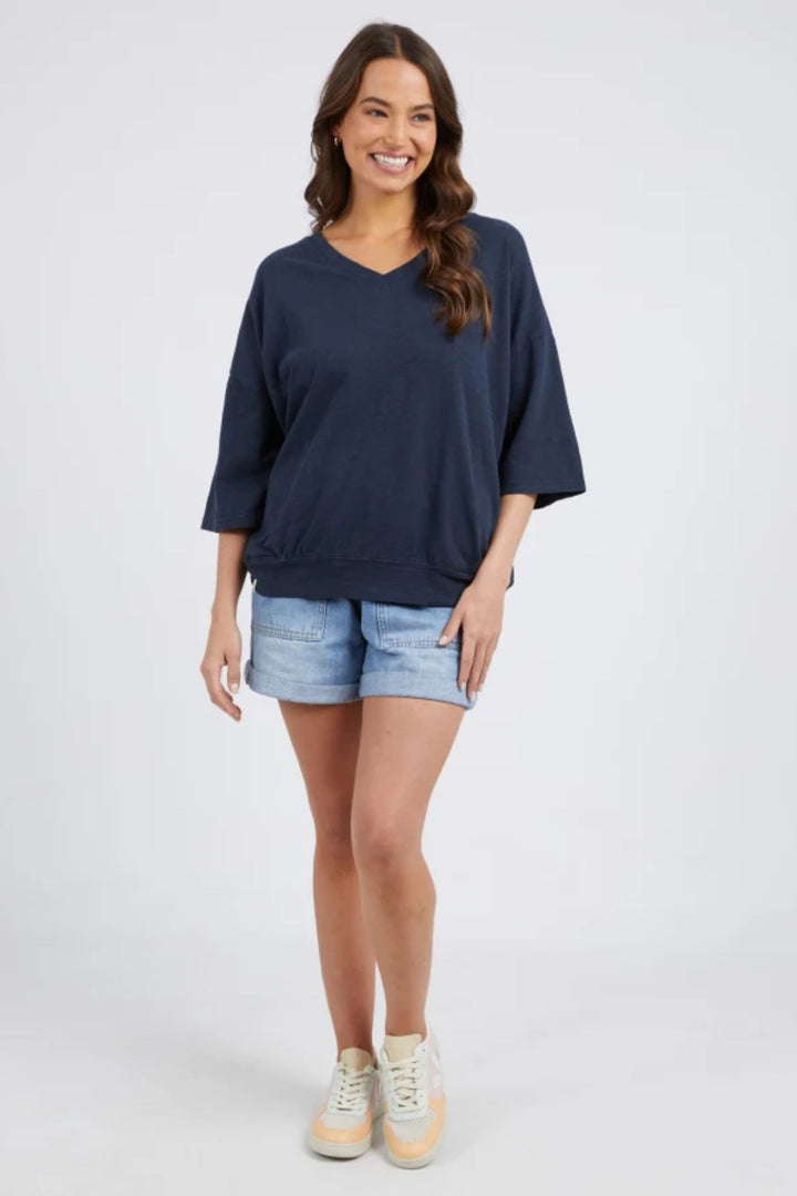 ELM TRACK TOP MAZIE VEE NECK - 81X4358
