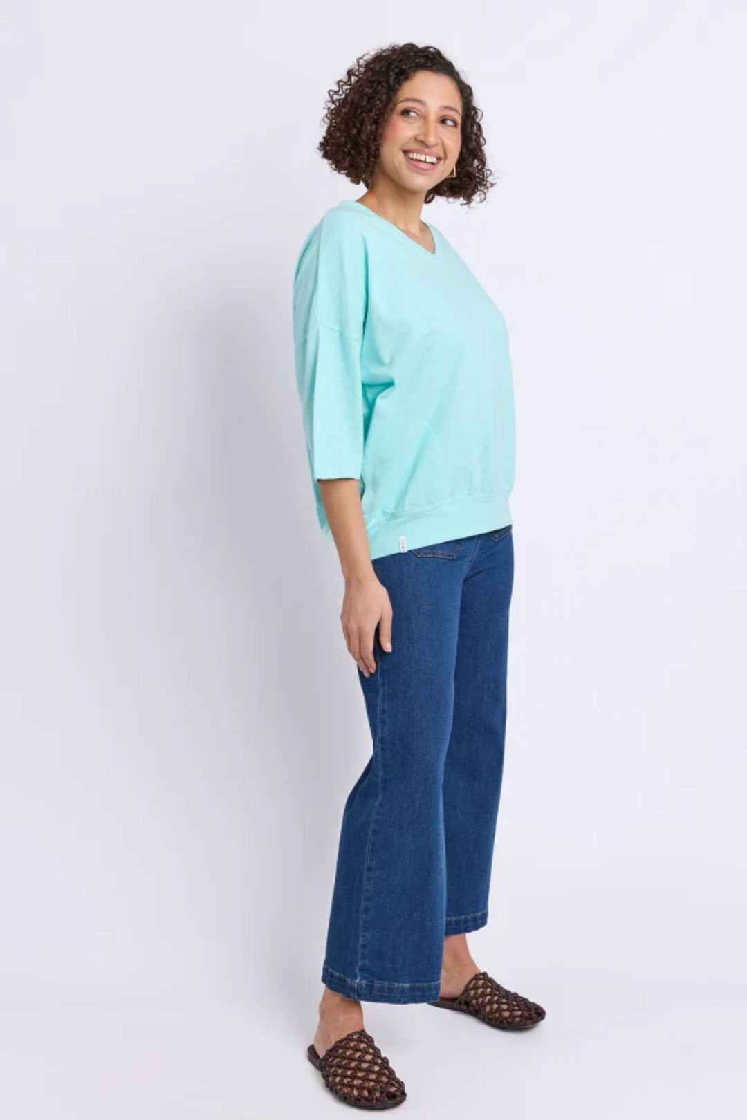 ELM TRACK TOP MAZIE VEE NECK - 81X4358