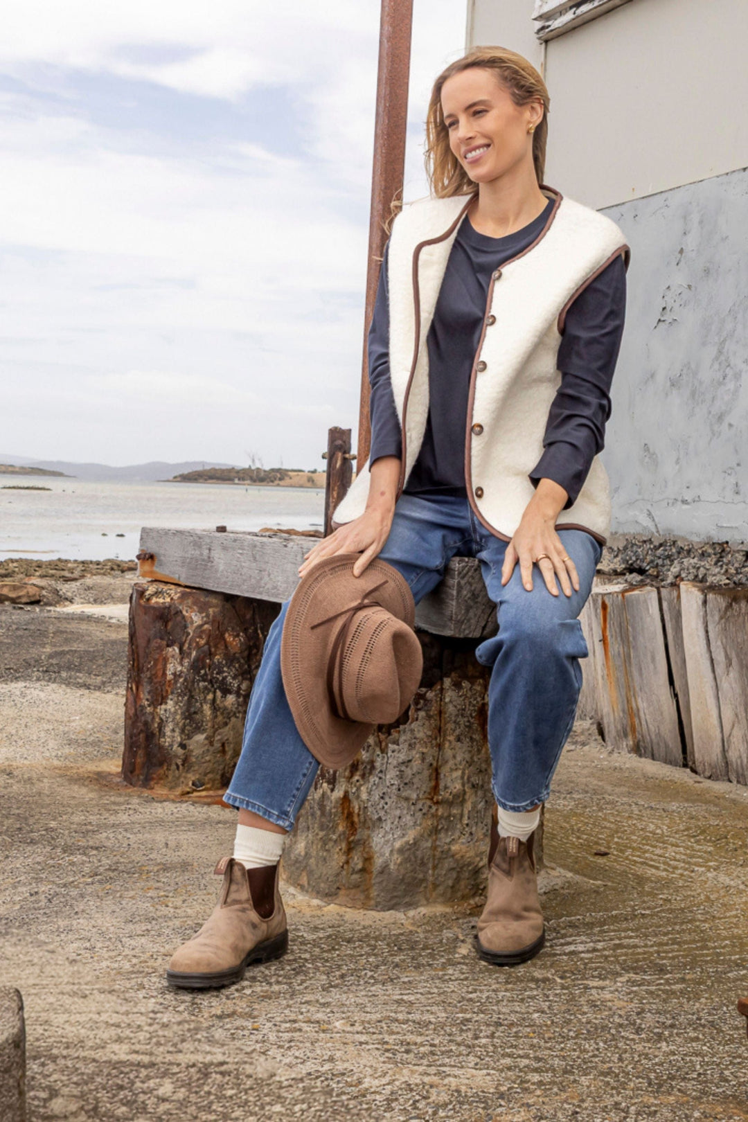 ELM VEST SHERLING VEST - 8177039