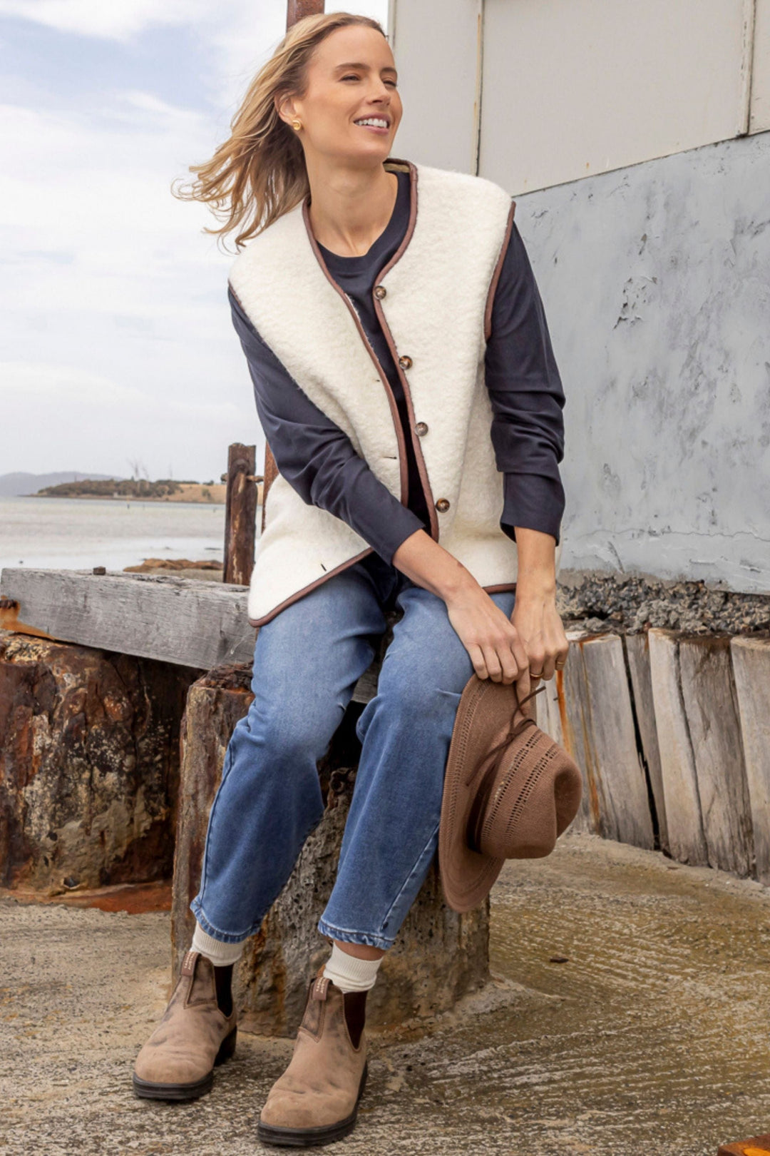 ELM VEST SHERLING VEST - 8177039