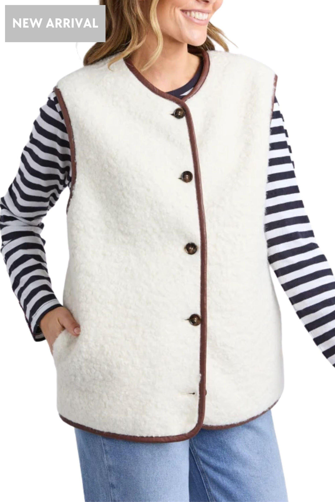 ELM VEST SHERLING VEST - 8177039