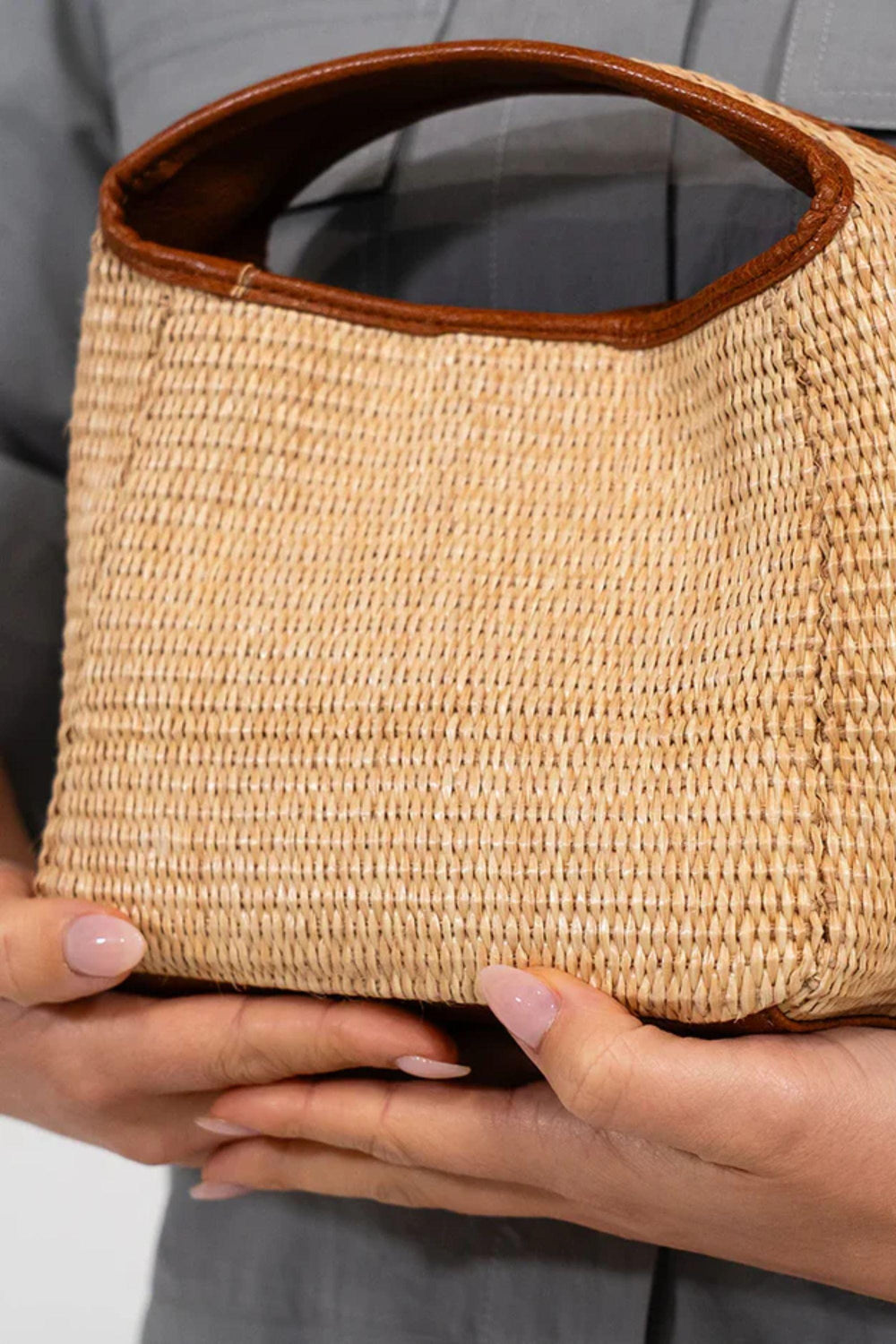 ELMS+KING BAG NATURAL LINTON WEAVE XBODY - LT001-TNW