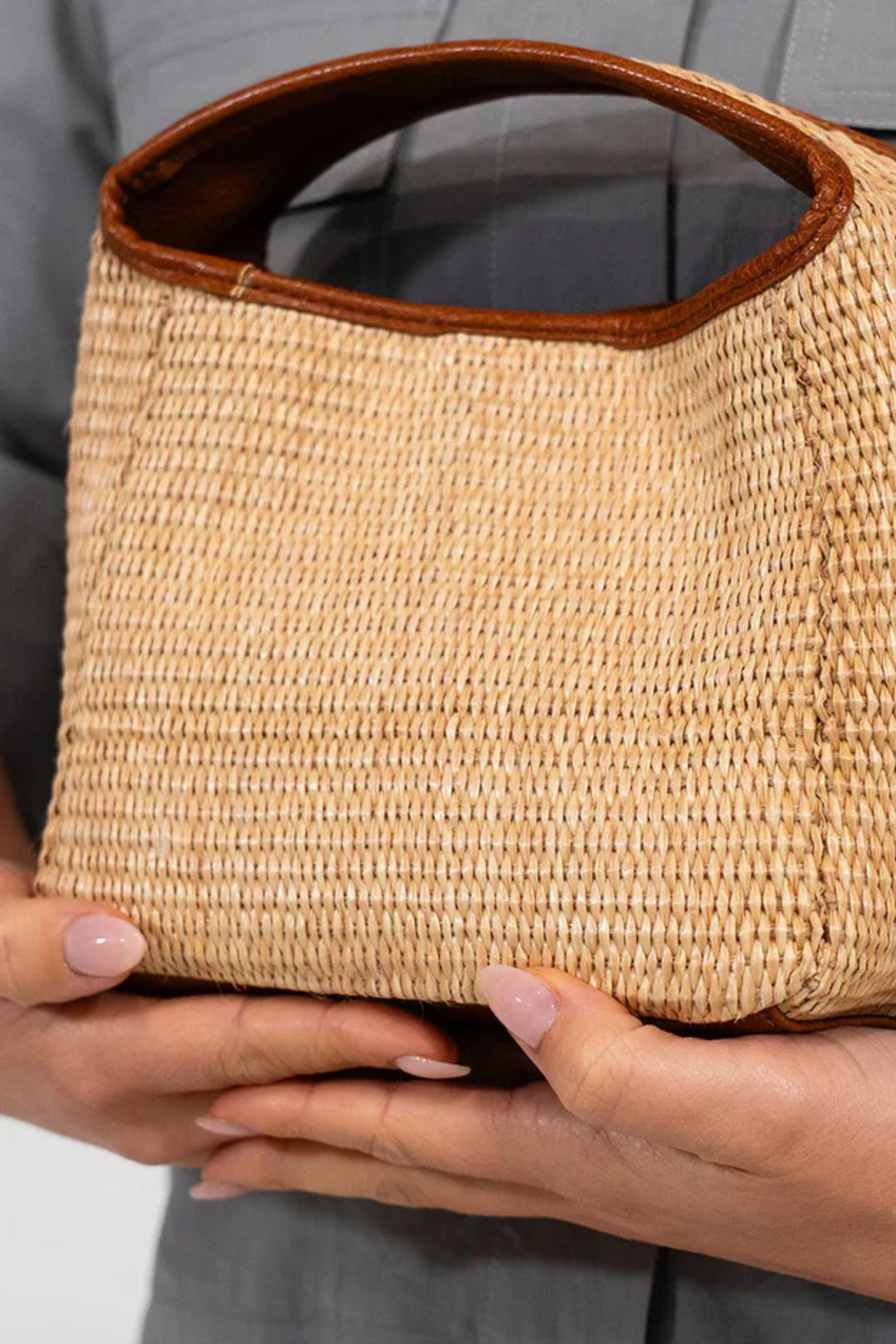 ELMS+KING BAG NATURAL LINTON WEAVE XBODY - LT001-TNW