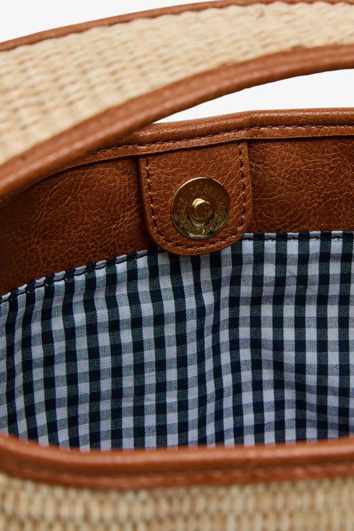 ELMS+KING BAG NATURAL LINTON WEAVE XBODY - LT001-TNW