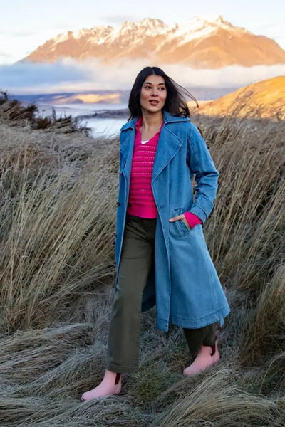 ELSIE DENIM TRENCH - 81D1271 JACKET