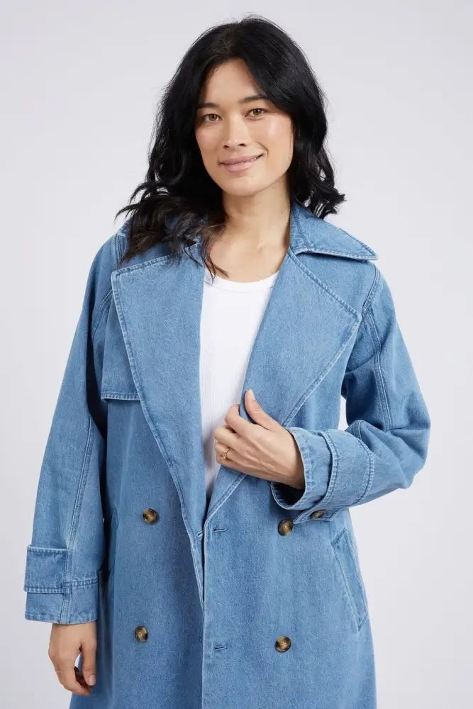 ELSIE DENIM TRENCH - 81D1271 JACKET
