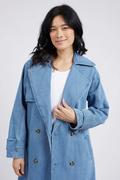 ELSIE DENIM TRENCH - 81D1271 JACKET