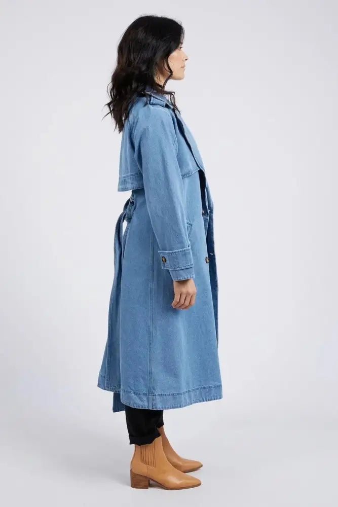 ELSIE DENIM TRENCH - 81D1271 JACKET