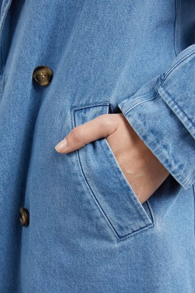 ELSIE DENIM TRENCH - 81D1271 JACKET