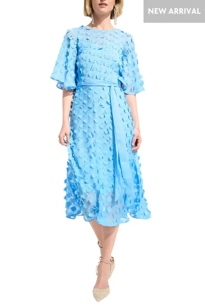 EMBROIDED CHIFFON DRESS - 261738JR DRESS