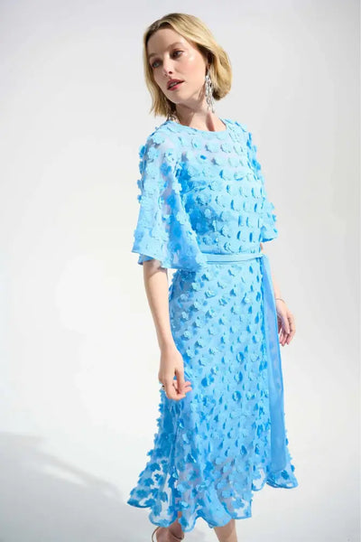 EMBROIDED CHIFFON DRESS - 261738JR DRESS