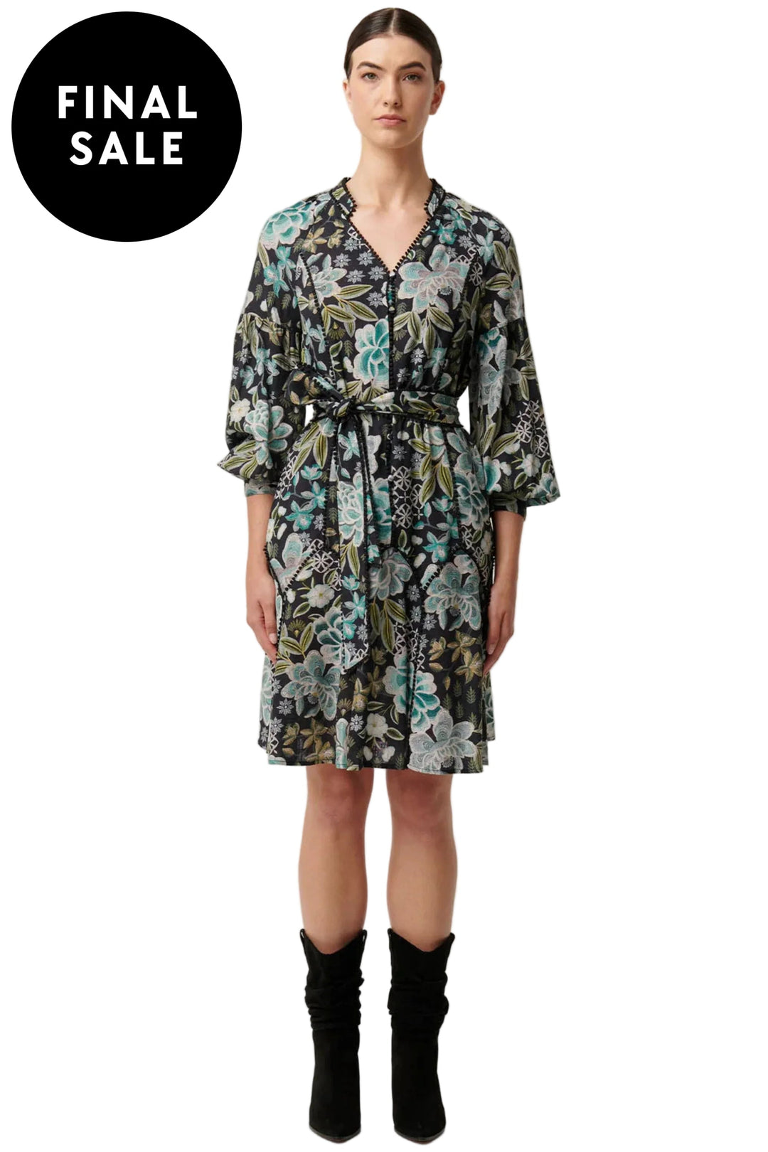 ONCE WAS DRESS EMERSYN PANELLED DRESS - OW41907
