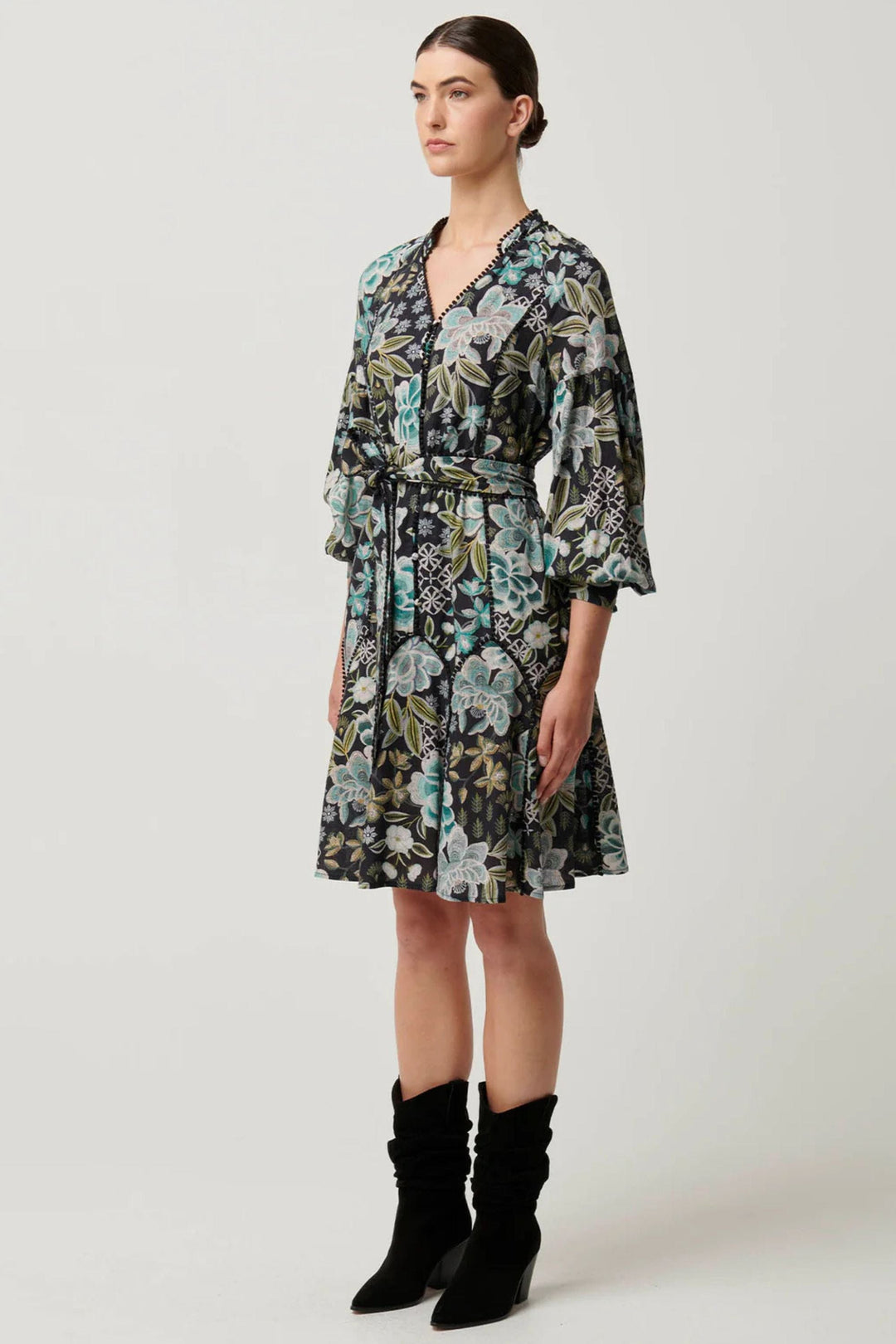 ONCE WAS DRESS EMERSYN PANELLED DRESS - OW41907