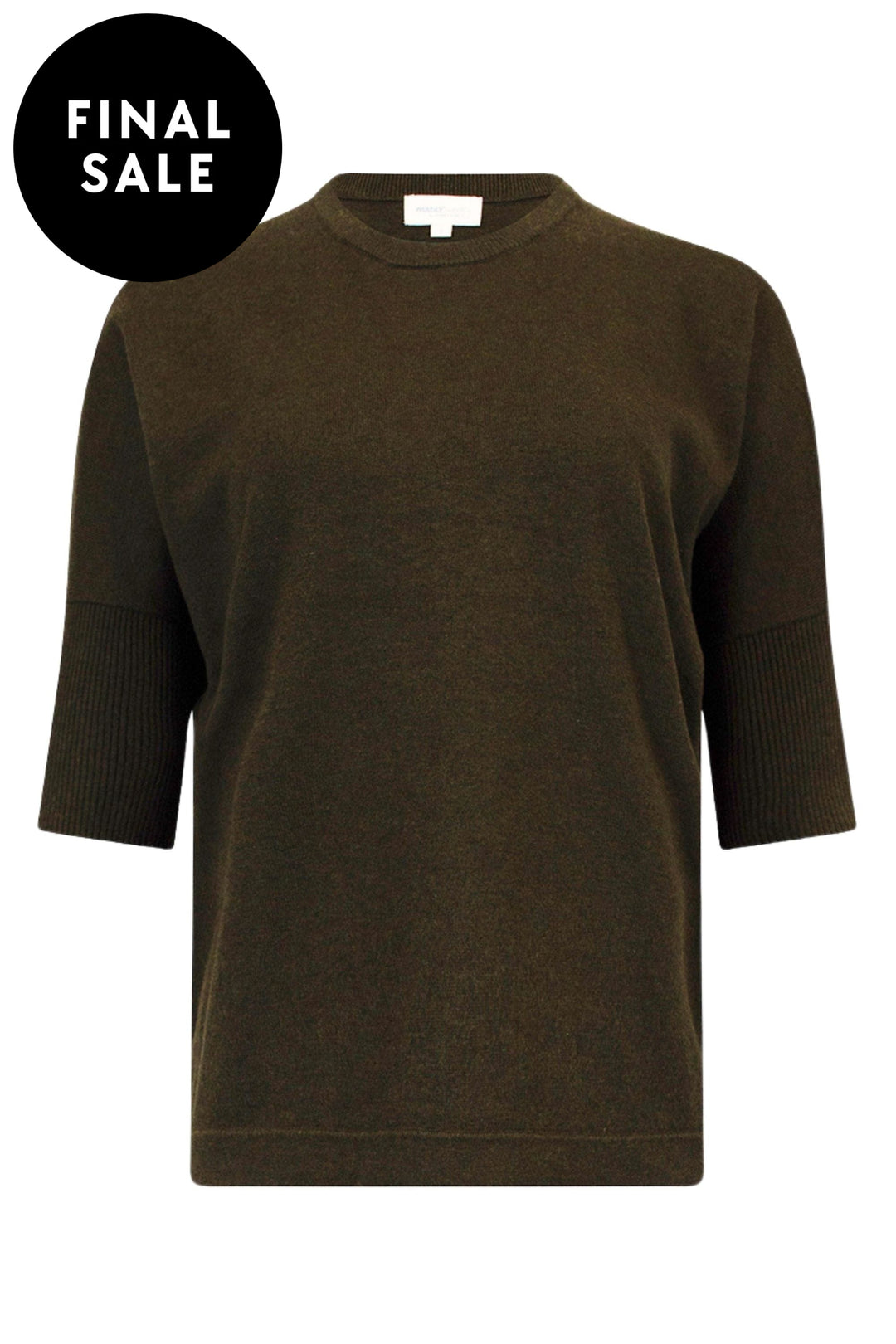MADLY SWEETLY TOP XS / KHAKI EVERYWEAR TEE - MSK2517