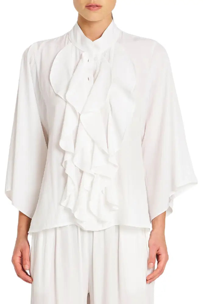 FEZZ BLOUSE F678822 8 / WHITE BLOUSE