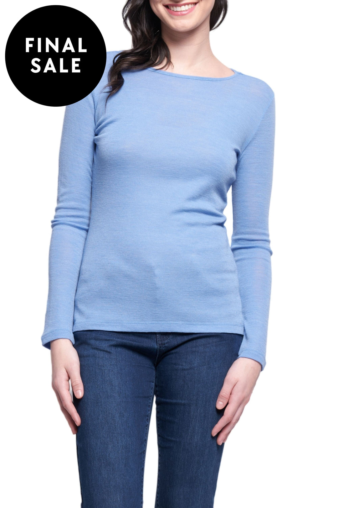 FOIL TOP FINE MERINO CREW - FO4173