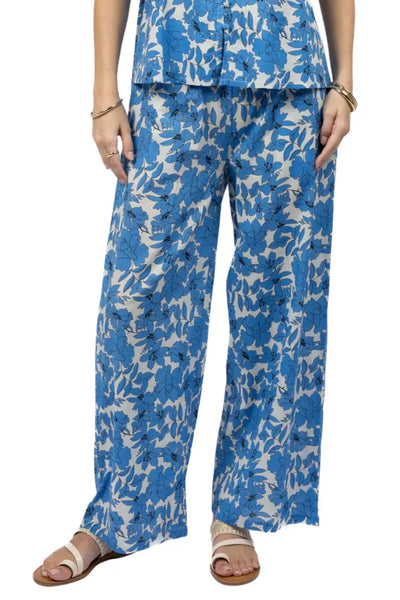 FLEUR PANT - HS25106 8 / BLUE PANTS