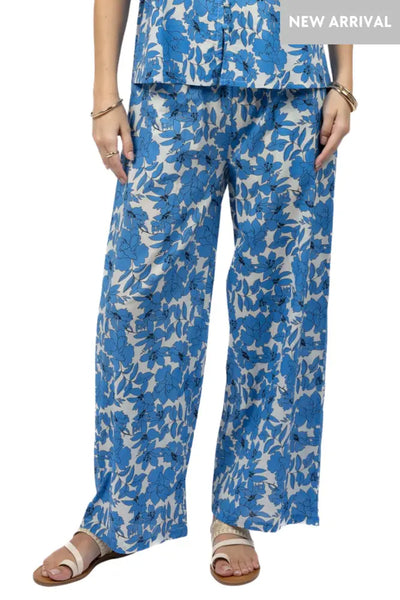 FLEUR PANT - HS25106 8 / BLUE PANTS