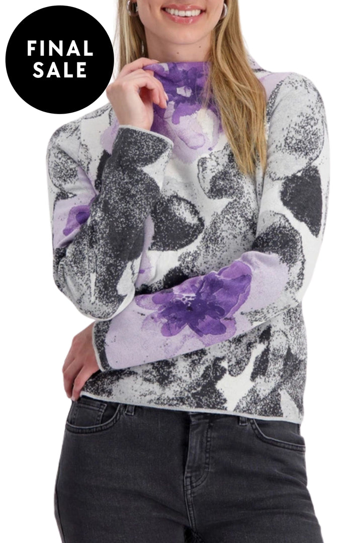MONARI TOP FLORAL KNIT - 808430MNR