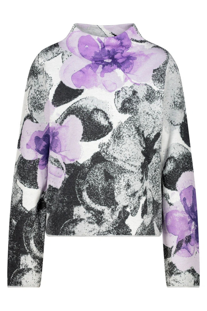 MONARI TOP FLORAL KNIT - 808430MNR