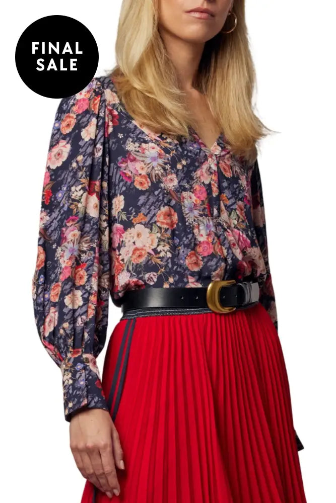 MADLY-SWEETLY-MS1201F-FLORIENT-BLOUSE-NAVY